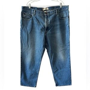 LL Bean Double L Classic Fit Jeans Mens 44x29 Blue Denim Straight Leg